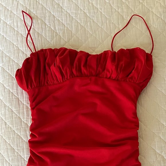 Princess Polly Dresses & Skirts - Princess Polly Size 4 Red Mini Dress